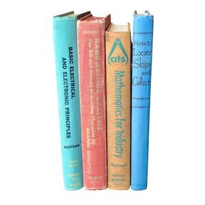 Vintage Technical & Psychology Book Lot (Electronics, Math, Graphology)